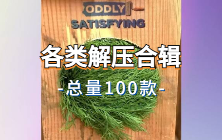 【100款】各类解压合辑视频素材-零八素材网