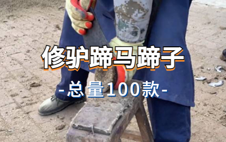 【100款】修驴蹄马蹄子解压视频素材-零八素材网