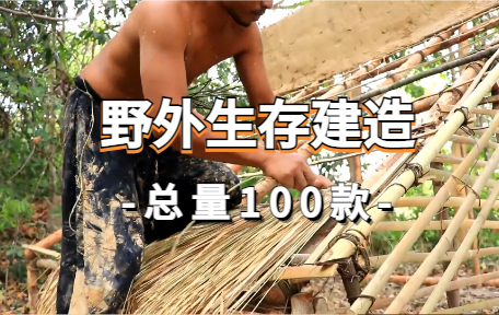 【100款】野外生存建造解压视频素材-零八素材网